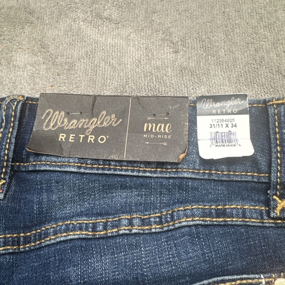 Wrangler Retro Bootcut Jeans Women's‎ 11x34 Western Mid Rise Stretch Denim - Picture 10 of 12